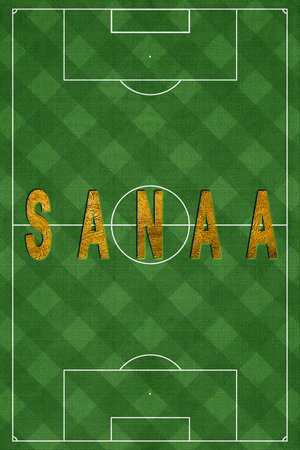 Sanaa Tourism and travel, white backgroundの写真素材
