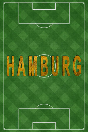 Hamburg Tourism and travel, white backgroundの写真素材