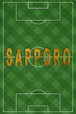 Sapporo Tourism and travel, white backgroundの写真素材