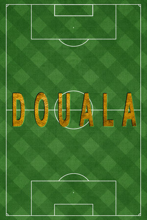 Douala Tourism and travel, white backgroundの写真素材