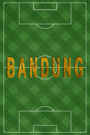 Bandung Tourism and travel, white backgroundの写真素材