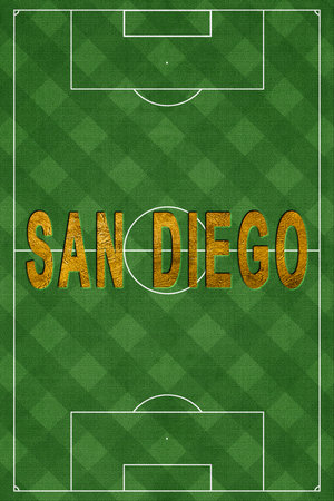 San Diego Tourism and travel, white backgroundの写真素材