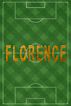 Florence Tourism and travel, white backgroundの写真素材
