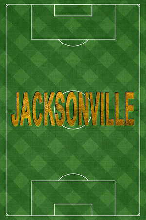 Jacksonville Tourism and travel, white backgroundの写真素材