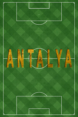 Antalya Tourism and travel, white backgroundの写真素材