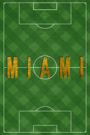 Miami Tourism and travel, white backgroundの写真素材