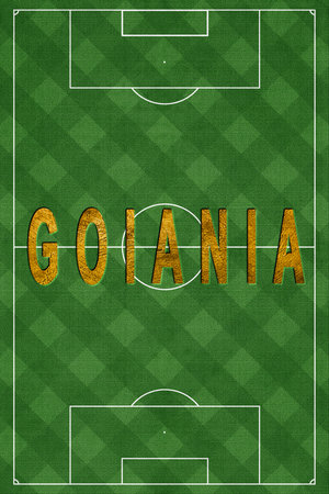 Goiania Tourism and travel, white backgroundの写真素材