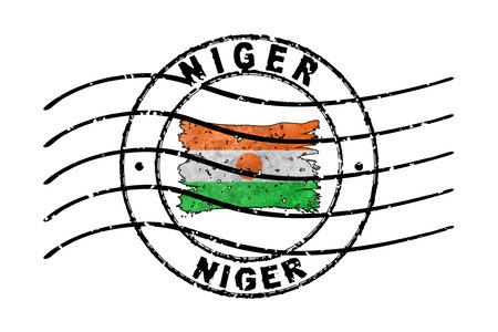 Niger Passport Stamp Flag Travel Document Symbolの写真素材
