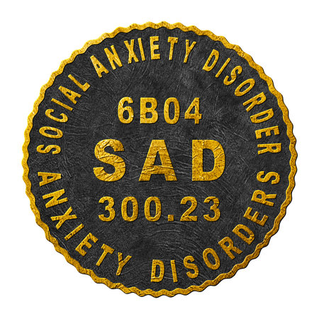 Social Anxiety Disorder, Anxiety disorders, Psychology Concept