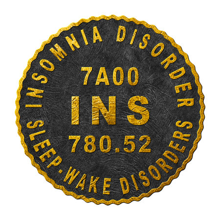 Insomnia disorder, Sleep disorders, Psychology Conceptの写真素材