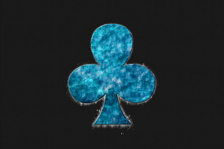 Playing cards symbol, Blue symbol