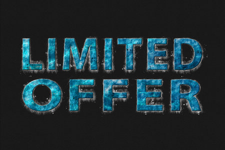 limited offer, modern banner, Limited offer text, Blue Symbol