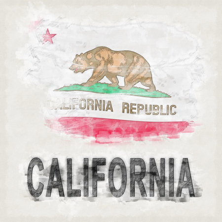 California National Colors with Country Name Backgroundの写真素材