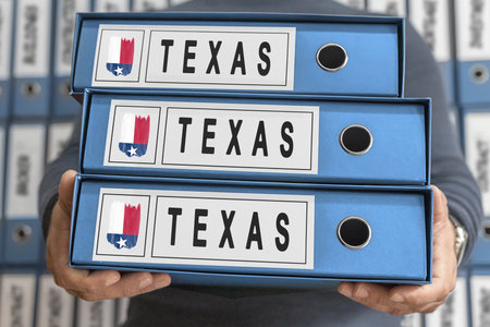 Texas Administrative Files, Hands Holding Folders