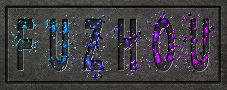 Neon Fuzhou Glow, Color Splash Cityの写真素材