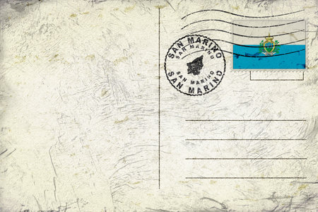 San Marino San Marino Round Seal Map Designの写真素材