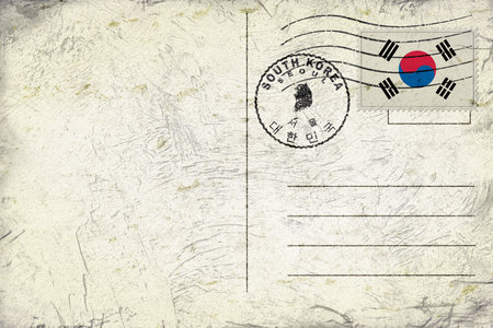 South Korea Seoul Round Seal Map Designの写真素材