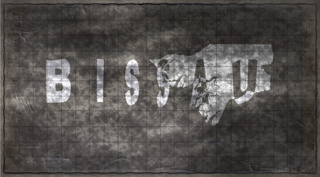 Guinea Bissau Bissau Chalkboard Typography Mapの写真素材