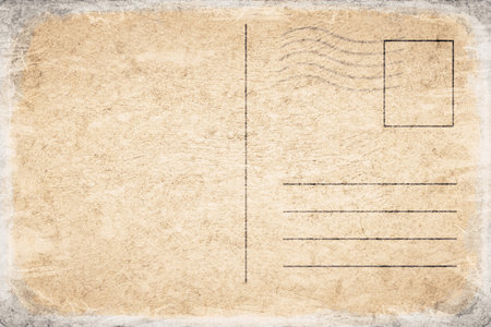 Vintage Blank Postcard Template With Copy Spaceの写真素材