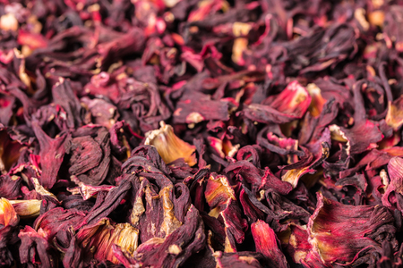 background food, texture of dry floral teaの写真素材