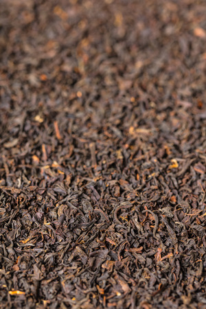 background food, texture of dry black teaの写真素材