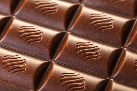 food background texture of dark chocolate close-up