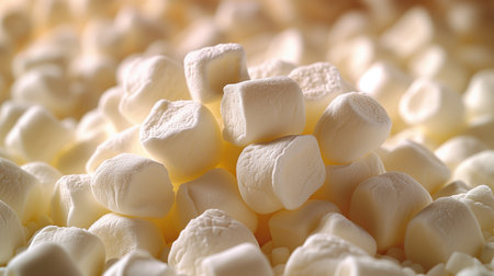 food background texture marshmallow close-up, realistic illustrationの素材
