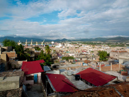 View on Santiago de Cuba, the second most important city of the country.の写真素材