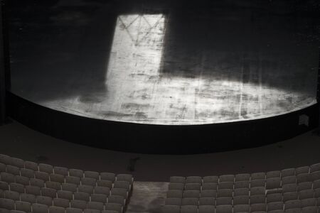 CARTAGENA, SPAIN-JANUARY 29, 2019: Modern Torres Park Auditorium at Cartagena, Spain. It's an open air auditorium located near the old Roman Theater. The Mar from Musicas festival in July use to take place here.のeditorial素材