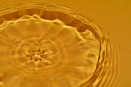 drops falling into the water