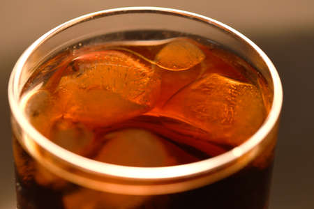 ice in a carbonated drinkの写真素材