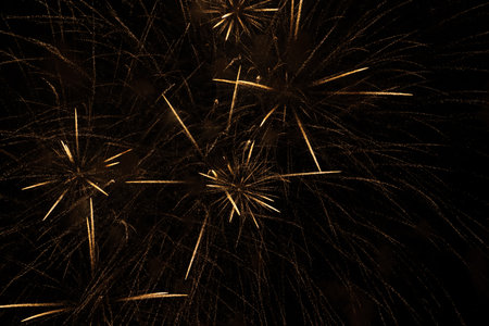 Fireworks in the night sky as an abstract background. texture.の写真素材