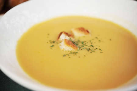 Pottage soup made from freshly picked corn
