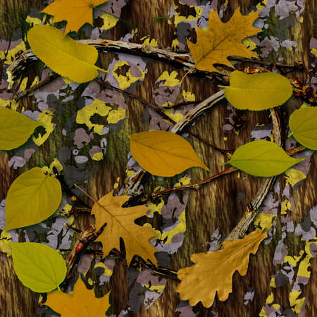 Natural Camouflage Seamless Texture Tile の写真素材