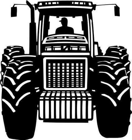 Tractor Vinyl Ready のイラスト素材