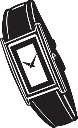 Wrist Watch Vinyl Ready Vector Illustrationのイラスト素材