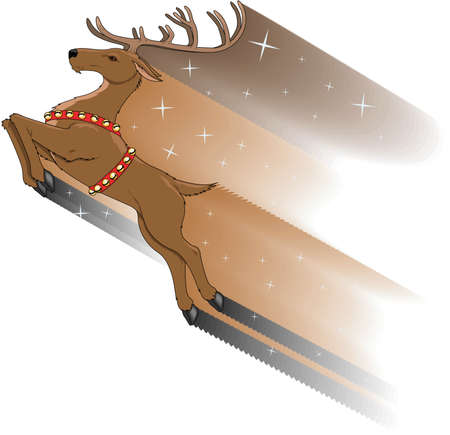 Reindeer Illustrationのイラスト素材