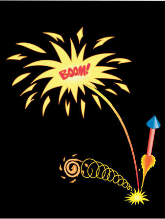 Fireworks Illustrationのイラスト素材