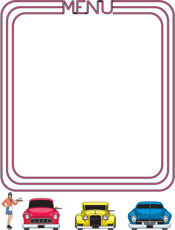 Menu Border Illustrationのイラスト素材