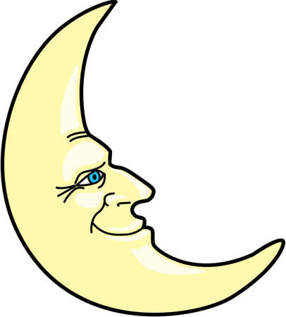 Moon illustration.のイラスト素材