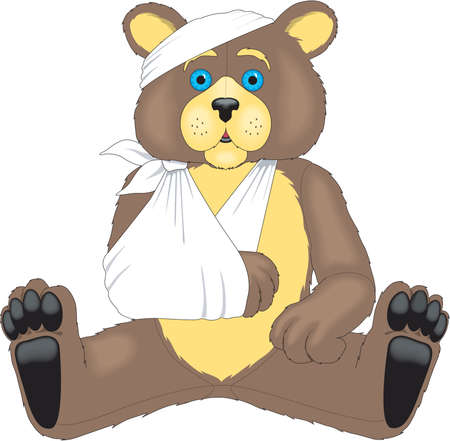 Arm in Sling Illustrationのイラスト素材