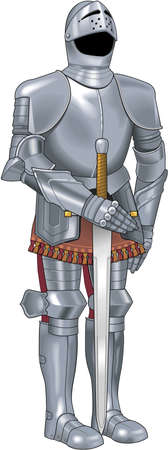 Suit of Armor Illustrationのイラスト素材