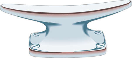 Cartoon illustration of boat cleatのイラスト素材