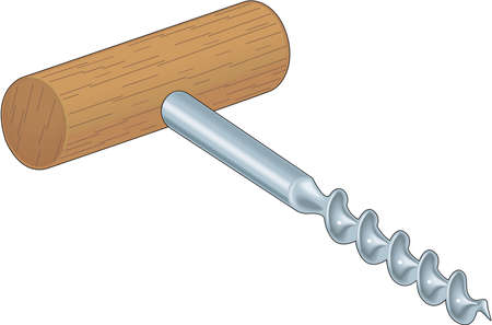 Cork Screw Illustrationのイラスト素材