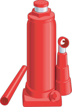 Hydraulic Jack Illustrationのイラスト素材