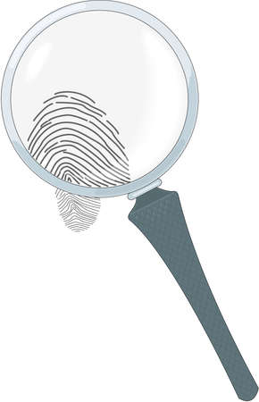 Magnifying Glass Illustrationのイラスト素材