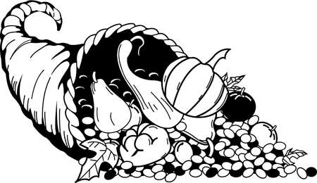 Cornucopia Illustration.のイラスト素材