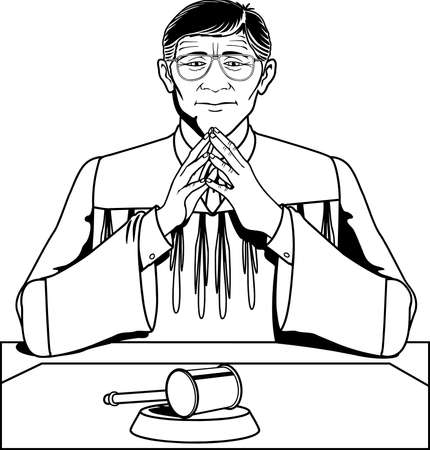 Judge Illustration.のイラスト素材