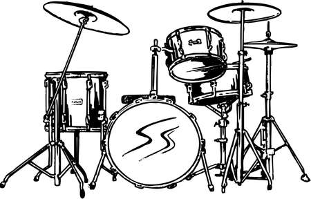 Drum Setのイラスト素材