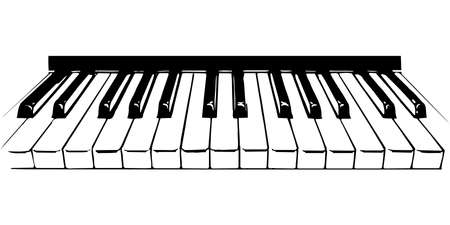 Piano Keys Illustrationのイラスト素材